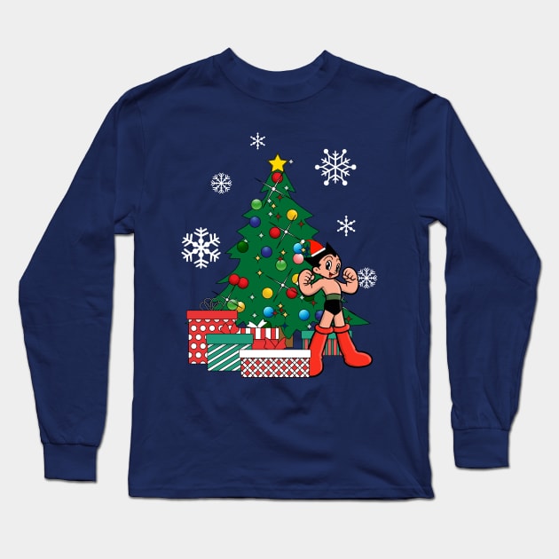 Astro Boy Around The Christmas Tree Long Sleeve T-Shirt by Nova5